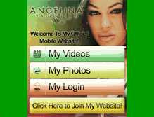 Tablet Screenshot of angelinavalentine.com
